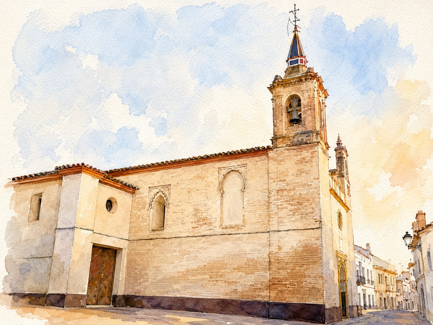 Acuarela de la Iglesia Nuestra Señora de La Granada